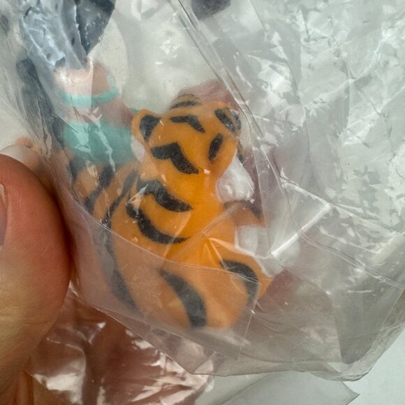 Sealed Vtg 90s Disney Jasmine Tiger Rajah Aladdin Mattel Cake Topper Palm Tree - Picture 10 of 12